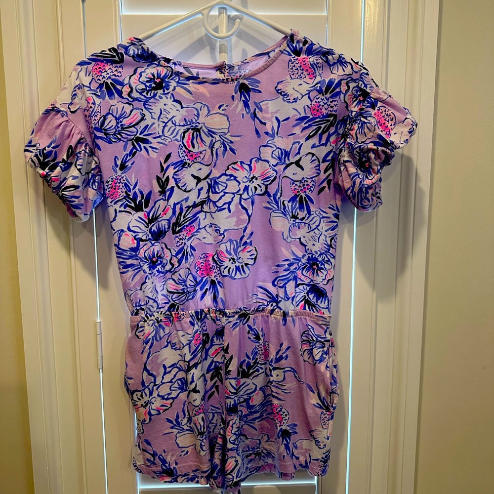Lilly Pulitzer girls Kalima romper size XL